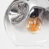 Ripoll ceiling light, globe light gold, black, 8-light sources