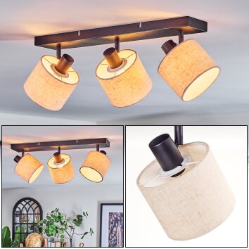 Bassagoda ceiling light, ceiling spotlight black, 3-light sources