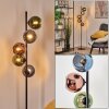 Koyoto globe light, floor lamp 31 cm blue, green, coppery, 5-light sources