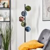 Koyoto globe light, floor lamp 31 cm blue, green, coppery, 5-light sources