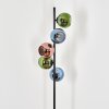 Koyoto globe light, floor lamp 31 cm blue, green, coppery, 5-light sources