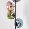 Gastor globe light, floor lamp 33 cm blue, green, clear, coppery, 5-light sources