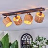 Granja ceiling light, ceiling spotlight black, 4-light sources