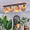 Granja ceiling light, ceiling spotlight black, 4-light sources