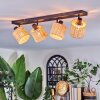 Cavaca ceiling light, ceiling spotlight black, 4-light sources