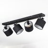Bassagoda ceiling light, ceiling spotlight black, 4-light sources