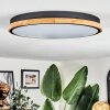 Coentral ceiling light, Panel LED black, 1-light source
