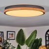 Coentral ceiling light, Panel LED black, 1-light source