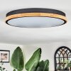 Coentral ceiling light, Panel LED black, 1-light source