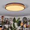 Coentral ceiling light, Panel LED black, 1-light source