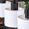 Bassagoda hanging light, pendant light Ecru, black, 3-light sources