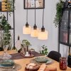 Bassagoda hanging light, pendant light Ecru, black, 3-light sources