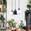 Bassagoda hanging light, pendant light Ecru, black, 3-light sources