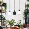Bassagoda hanging light, pendant light Ecru, black, 3-light sources