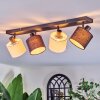 Bassagoda ceiling light, ceiling spotlight black, 4-light sources