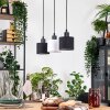 Bassagoda hanging light, pendant light Ecru, black, 3-light sources