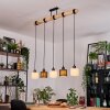 Bassagoda hanging light, pendant light Ecru, black, 5-light sources