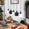 Bassagoda hanging light, pendant light Ecru, black, 5-light sources