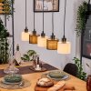 Bassagoda hanging light, pendant light Ecru, black, 5-light sources