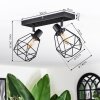 Yaak ceiling light, ceiling spotlight black, 2-light sources