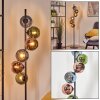 Koyoto globe light, floor lamp 32 cm blue, green, coppery, 6-light sources