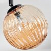 Chehalis ceiling light, globe light 48.5 cm Amber, 3-light sources