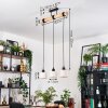 Bassagoda hanging light, pendant light Ecru, black, 3-light sources