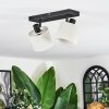 Bassagoda ceiling light, ceiling spotlight black, 2-light sources