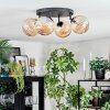 Chehalis ceiling light, globe light 30 cm Amber, 4-light sources