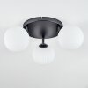 Chehalis ceiling light, globe light 25 cm white, 3-light sources