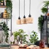 Granja hanging light, pendant light Ecru, black, 3-light sources