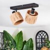 Granja ceiling light, ceiling spotlight black, 2-light sources