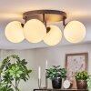 Chehalis ceiling light, globe light 30 cm white, 4-light sources