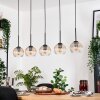 Koyoto hanging light, globe light, pendant light Ecru, black, 5-light sources