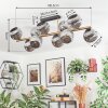 Ripoll ceiling light, globe light gold, black, 10-light sources