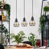 Yaak hanging light, pendant light Ecru, black, 3-light sources