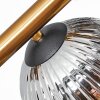 Ripoll ceiling light, globe light gold, black, 10-light sources