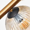 Ripoll ceiling light, globe light gold, black, 10-light sources