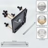 Ripoll ceiling light, globe light gold, black, 5-light sources