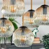 Ripoll ceiling light, globe light gold, black, 5-light sources