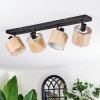 Bongal ceiling light, ceiling spotlight black, 4-light sources