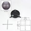 Koyoto ceiling light, globe light Smoke-coloured, 3-light sources