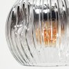 Ripoll ceiling light, globe light gold, black, 8-light sources