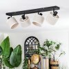 Bassagoda ceiling light, ceiling spotlight black, 4-light sources