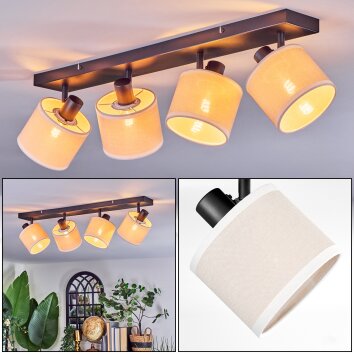 Bassagoda ceiling light, ceiling spotlight black, 4-light sources