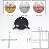 Ripoll ceiling light, globe light gold, clear, coppery, Smoke-coloured, 3-light sources