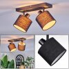Bassagoda ceiling light, ceiling spotlight black, 2-light sources