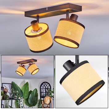 Chellas ceiling light, ceiling spotlight black, 2-light sources