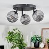 Chehalis ceiling light, globe light Smoke-coloured, 3-light sources