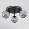 Chehalis ceiling light, globe light Smoke-coloured, 3-light sources